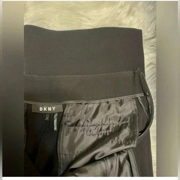DKNY Women's High Waist Black Button-Detail Dress Pants Small sz 2 - Picture 7 of 8